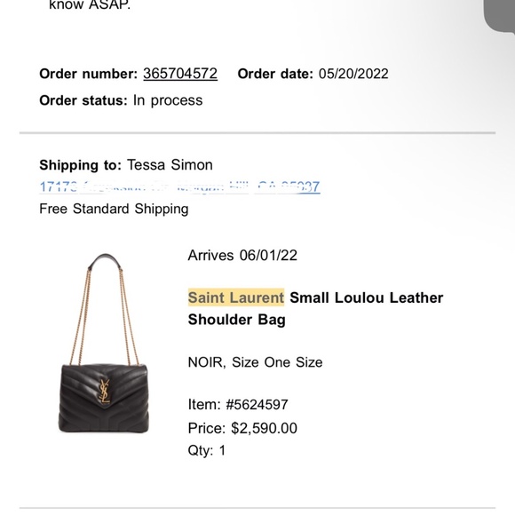 Saint Laurent YSL Small Loulou Chain Leather Shoulder Bag - Picture 9 of 16